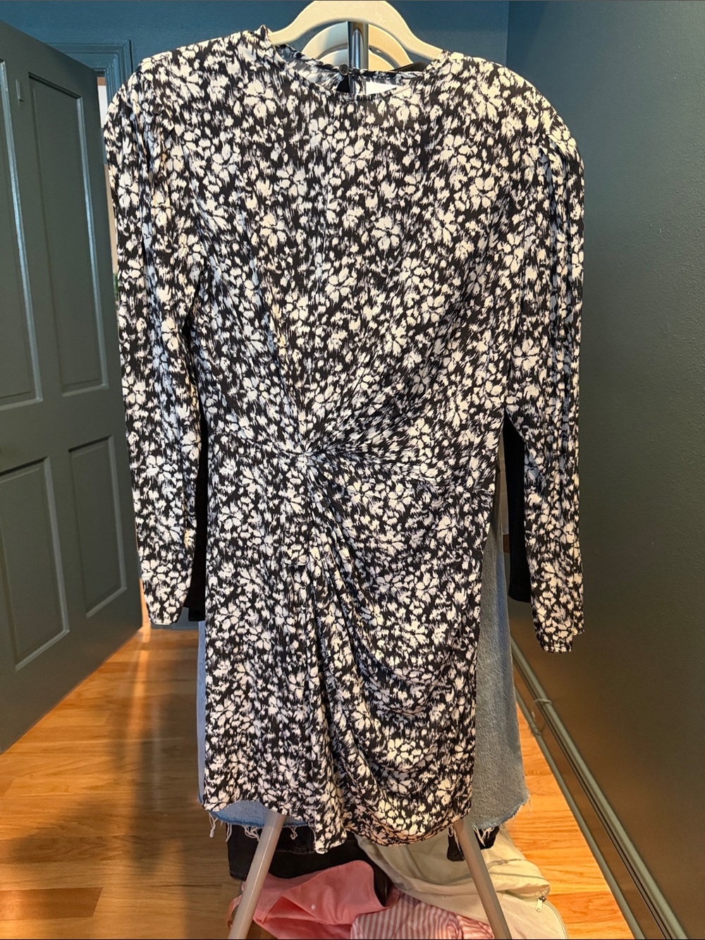 Marant Étoile black and white dress